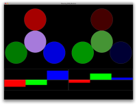 Drancel RGB PureData/GEM accelerometer monitors